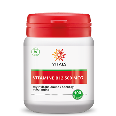 Afbeelding van Vitals Vitamine B12 500mcg Zuigtabletten