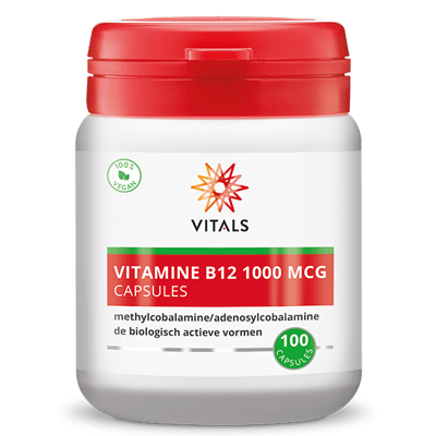 Afbeelding van Vitals Vitamine B12 1000mcg Capsules