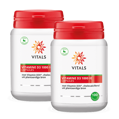 Afbeelding van Vitals Vitamine D3 1000 IE Capsules