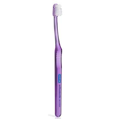Afbeelding van Vitis Orthodontic Access Tandenborstel met 15 ml verpakking tandpasta