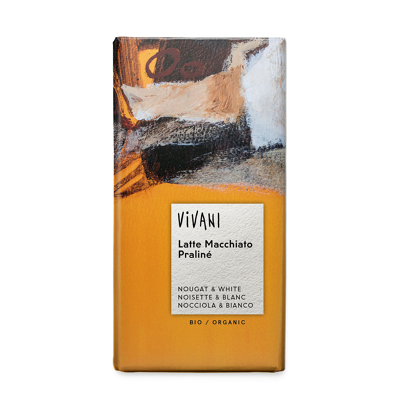 Afbeelding van Vivani Chocoladereep Latte Macchiato Multi verpakking 10x100GR