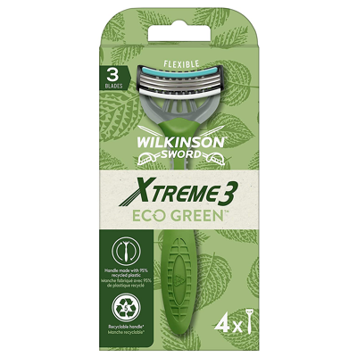 Afbeelding van Wilkinson Extreme3 Eco Green Sensitive Wegwerpscheermesjes