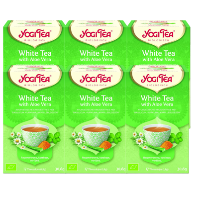 Afbeelding van Yogi tea White with aloe vera 17 zakjes