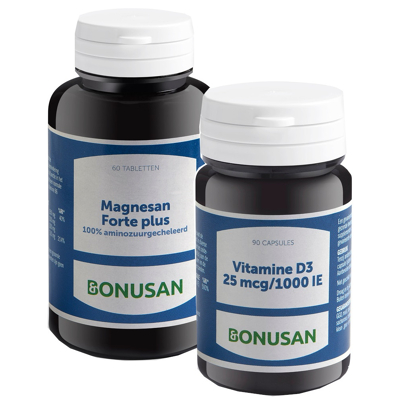 Afbeelding van Bonusan Magnesan Forte Plus + Vitamine D3 &amp; K2 Combiset