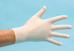 Afbeelding van Duoprotect Onderz Handschoen Latex Gep Wit Large