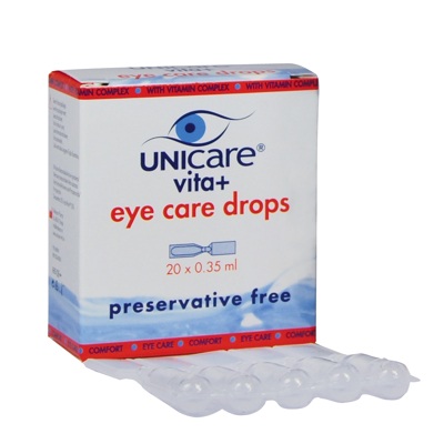 Afbeelding van Unicare Vita+ Eye Care Oogdruppels Ampul 0,35ml