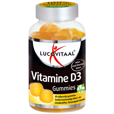 Afbeelding van Stapel tot 60% korting Lucovitaal Vitamine D3 (60 Gummies)