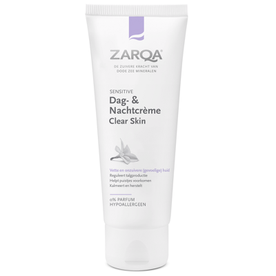 Afbeelding van Zarqa Dag &amp; Nachtcrème Clear Skin Sensitive 75ML