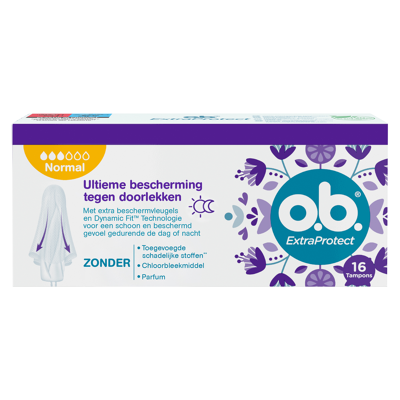Afbeelding van OB ExtraProtect Tampons Normal 16ST