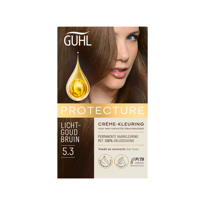 Afbeelding van Guhl Protecture Crème Kleuring 5.3 Lichtgoudbruin