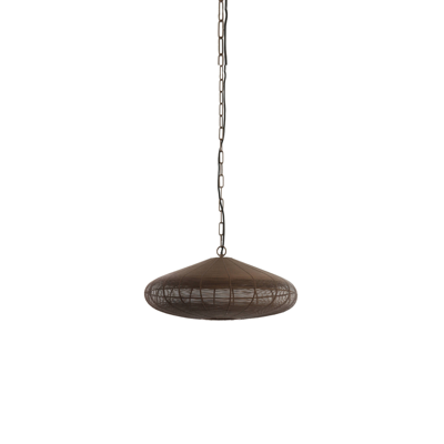 Afbeelding van Light &amp; Living Bahoto hanglamp Ø40x18 cm mat donkerbruin Metaal
