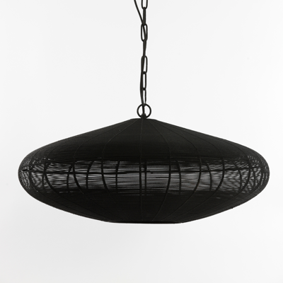 Afbeelding van Light &amp; Living Bahoto hanglamp Ø60x23 cm mat zwart Metaal