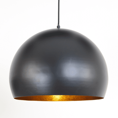 Afbeelding van Light &amp; Living Jaicey hanglamp Ø45x32,5 cm mat zwart/goud Metaal