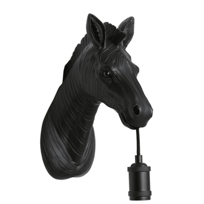 Afbeelding van Light &amp; Living Zebra wandlamp 34,5x16x24,5 cm zwart Kunststof