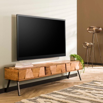 Afbeelding van Fraaai Angel tv meubel acacia Hout naturel 180cm