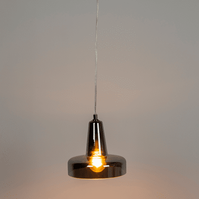 Afbeelding van Puur Brevik hanglamp S glas grijs Metaal
