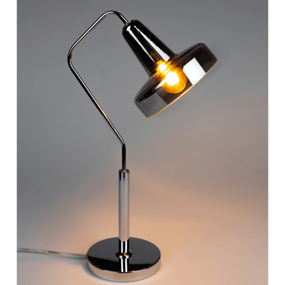 Afbeelding van Puur Brevik tafellamp grijs glas Metaal