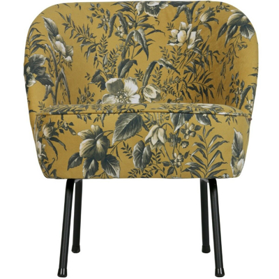 Afbeelding van BePureHome Vogue fauteuil Velvet poppy mosterd