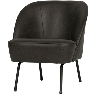 Afbeelding van BePureHome Vogue fauteuil eco Leer zwart