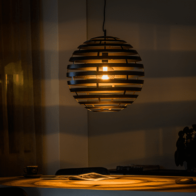 Afbeelding van Vurna Josefien hanglamp zwart Staal 50 cm