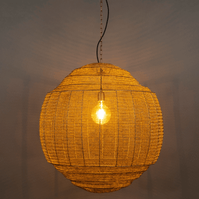 Afbeelding van Dutchbone Meezan hanglamp XL goud Metaal