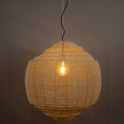 Afbeelding van Dutchbone Meezan hanglamp XL grijs Metaal
