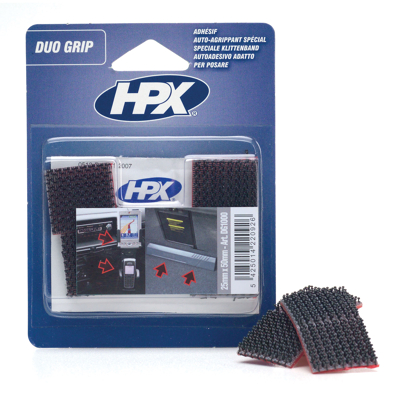 Afbeelding van HPX Duo Grip Tape Klikbevestiging 2,5 Cm Zwart Lijm, Kit &amp;