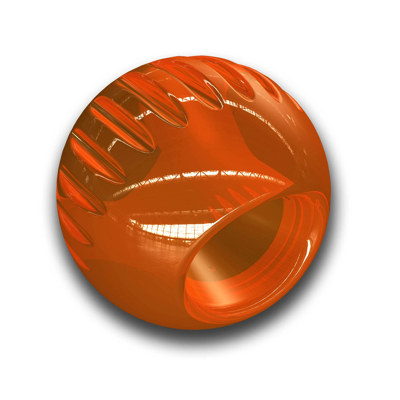 Afbeelding van Outward Hound Bionic Ball Hondenspeelgoed S Oranje Hondenartikelen