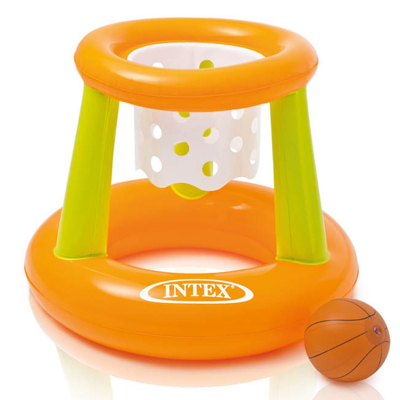 Afbeelding van Intex Floating Hoops Basketbalset Oranje Fun