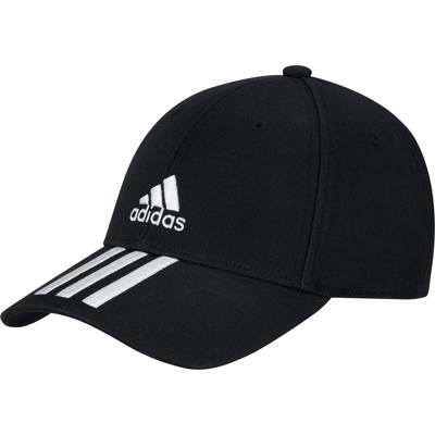 Afbeelding van Adidas Baseball 3 Stripes Twill Tennispet Junior Black Zwart Accessoires