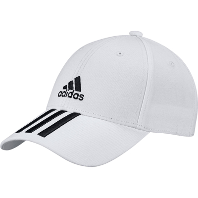Afbeelding van Adidas Baseball 3 Stripes Twill Tennispet White Wit Accessoires