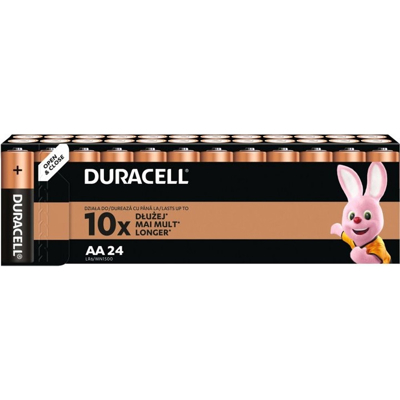 Afbeelding van AA batterij Duracell 24 stuks (Alkaline, 1.5 V)