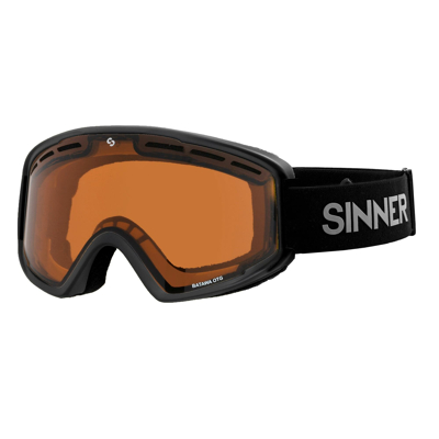 Afbeelding van Sinner Batawa Skibril Matte Black Orange Zwart Skibrillen