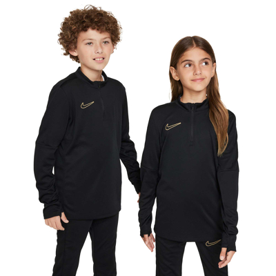 Afbeelding van Nike Performance DF Drill Unisex Longsleeve voor kinderen, Maat: 152 158, Black/metallic gold