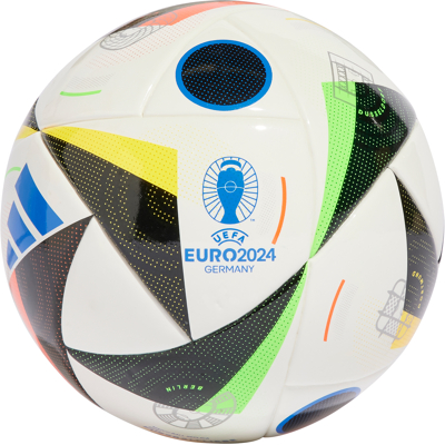 Afbeelding van Adidas Euro 24 Mini bal White Black Glow Blue Voetbal Kopen