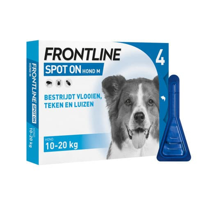 Afbeelding van Frontline Hond Spot On Medium 4 PIPET 10 20 KG