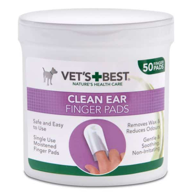 Afbeelding van Vets Best Clean Ear Finger Pads 50 ST