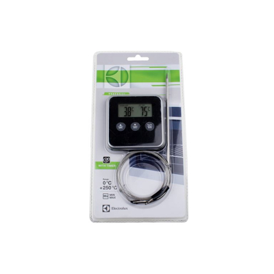 Afbeelding van Electrolux AEG 9029794063 oventhermometer E4KTD001 digitale vleesthermometer met timer