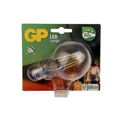 Afbeelding van Gp Led filament classic dimmable e27 8,3w = 60w 7782 745GPCLAS078234CE1