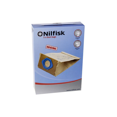 Image of Nilfisk 82095000 vacuum cleaner bag gs / gm /ga dust bags x 5