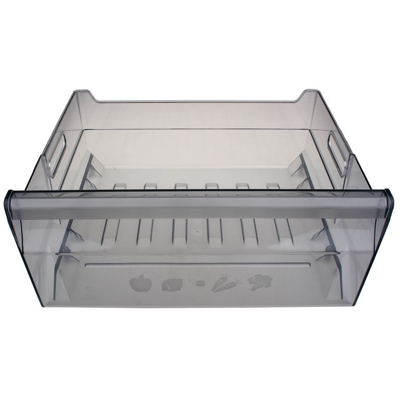 Image of Whirlpool Indesit 481010569993 vegetable drawer C00344971 crisper transparent grey