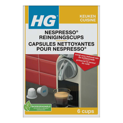 Afbeelding van Hg Reinigingscups Nespresso Machine, 6 stuks