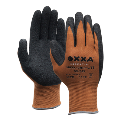 Afbeelding van Werkhandschoen OXXA Maxx Grip Lite 50 245 Maat 11 XXL Zwart/Bruin