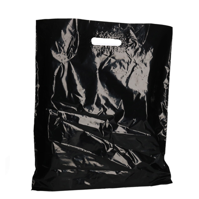 Afbeelding van 500x DKT tassen groot 50mu zwart 45x50cm