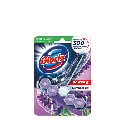 Afbeelding van Glorix Toiletblok Lavendel tot 300 spoelbeurten