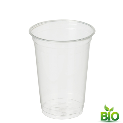 Afbeelding van Bio Futura BioWare Polarity beker 400 ml 800 stuks Wegwerpbekers van Bioplastic Duurzaam