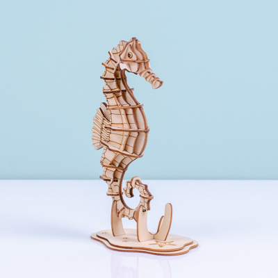 Afbeelding van 3D Puzzel Van Hout Zeepaardje