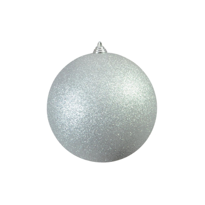 Afbeelding van Europalms Kerstbal 20cm, zilver, glitter