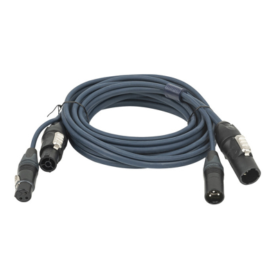 Afbeelding van DAP FP 1315 Hybride Kabel PowerCON True1 &amp; 3 pin XLR DMX Stroom 15 mtr