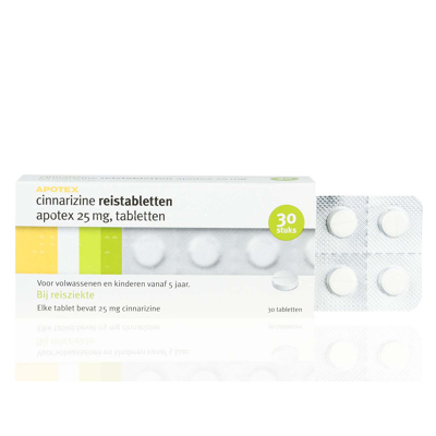 Afbeelding van Sanias Cinnarizine 25mg, 30 tabletten